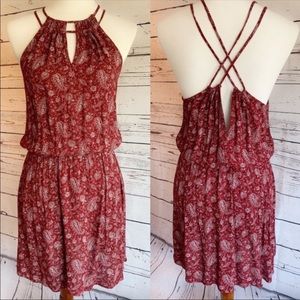 ❤️Burnt Red Paisley American Eagle Dress